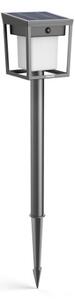 Philips 8720169362109 UltraEfficient Blaise solární stojanové svítidlo/sloupek zapichovací se senzorem LED V490mm + hrot203mm 1,5W 250/20lm 3000K IP44 antracitová