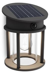Philips 8720169361928 UltraEfficient Geri solární nástěnné svítidlo se senzorem LED 3,2W/500lm 4000K IP44 antracitová