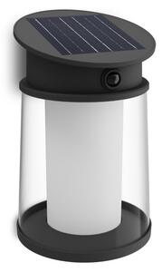 Philips 8720169361966 UltraEfficient Juda solární nástěnné svítidlo se senzorem LED 3,2W/500lm 4000K IP44 antracitová