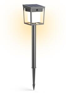 Philips 8720169362109 UltraEfficient Blaise solární stojanové svítidlo/sloupek zapichovací se senzorem LED V490mm + hrot203mm 1,5W 250/20lm 3000K IP44 antracitová