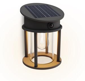 Philips 8720169361904 UltraEfficient Geri solární nástěnné svítidlo se senzorem LED 3,2W/500lm 2700K IP44 antracitová