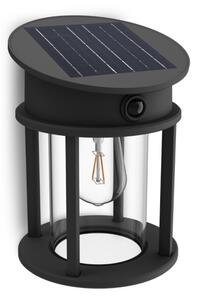 Philips 8720169361904 UltraEfficient Geri solární nástěnné svítidlo se senzorem LED 3,2W/500lm 2700K IP44 antracitová