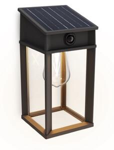 Philips 8720169361829 UltraEfficient Geri solární nástěnné svítidlo se senzorem LED 3,2W/500lm 2700K IP44 antracitová