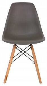 ModernHome Jídelní židle sada 4 ks - tmavě šedé, PC-005 DARK GREY