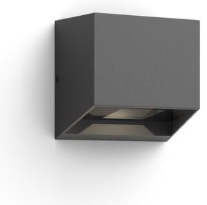 Philips 8720169351318 UltraEfficient Alix venkovní nástěnné svítidlo efektné LED 4,3W/800lm 2700K IP44 antracitová