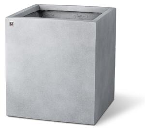 Květináč - Kostka, Division Lite CUBE, dxšxv 40/50/60 x 40/50/60 x 44/54/64 cm, betonově šedá, antracitová Barva:: šedá, Rozměry:: 40x40x44cm