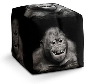 Sablio Taburet Cube Orangutan - 40x40x40 cm