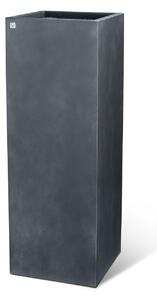 Květináč - Sloup, Division Lite Pedestal, dxšxv 35/35 x 35/35 x 80/100 cm, betonově šedá, antracitová Barva:: antracitová, Rozměry:: 35x35x100