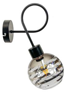 BERGE Stropní svítidlo LED LOFT 1xE27 GLASS BALL stripes
