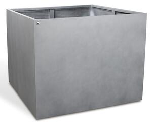 Květináč Division Lite CUBE BIG, dxšxv 80/100 x 80/100 x 60/80 cm, betonově šedá, antracitová Barva:: šedá, Rozměry:: 100x100x80cm