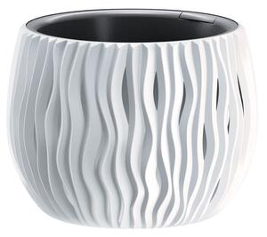 Kvetináč SANDY Bowl 240, 238x161 mm, biela, vložka