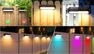 ECOLIGHT LED RGB + WW solární zahradní lampa IP65
