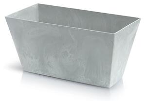 Kvetináč TUBUS Case Beton 400x216x200 mm, vzhľad betón