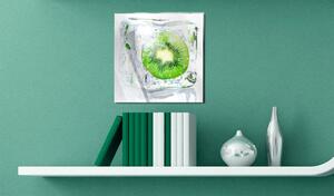 Obraz na akrylovém skle Frozen Kiwi Fruit [Glass]