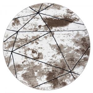 Moderní kulatý koberec COZY Polygons, geometrický,trojúhelníky Stru velikost kruh 120 cm | krásné koberce cz