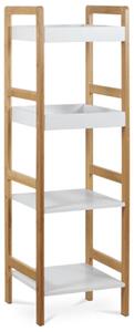 Regál Autronic 30x100 cm bílý Bambus DR-013-4