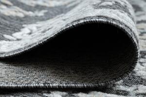 Koberec Strukturální SOLE D3812 Ornament ploché tkaní šedá / béžový velikost 160x220 cm | krásné koberce cz