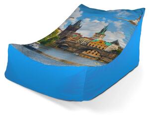 Sablio Sedací vak Lounge Praha Karlův most 2 - 80 x 95 x 50 cm