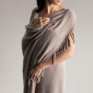 HOMLA Chenille deka taupe 130x170 cm