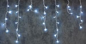 Reťaz MagicHome Vianoce Icicle, 200 LED studená biela, MULTI CONNECT, cencúľová, jednoduché svieteni
