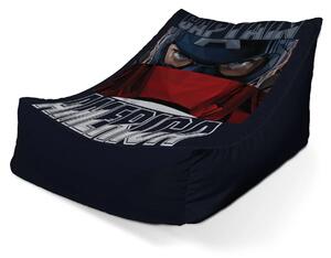 Sablio Sedací vak Lounge Kapitán Amerika pohled přes štít - 80 x 95 x 50 cm