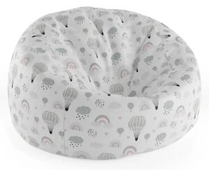 Sablio Sedací vak Cocoon Malované horkovzdušné balony - 75 x 45 x 35 cm
