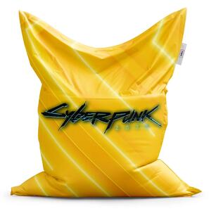 Sablio Sedací vak Cyberpunk 2077 Žlutý - 150x100 cm