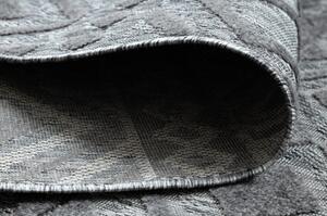 Koberec Strukturální SOLE D3852 Boho, diamanty ploché tkaní šedá velikost 160x220 cm | krásné koberce cz