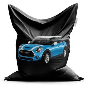 Sablio Sedací vak Mini sedan Černé pozadí - 150x100 cm