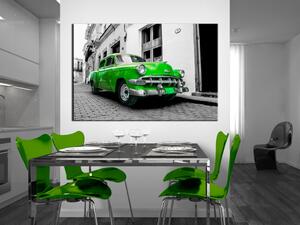 Obraz Klasické kubánské auto (Zelené)