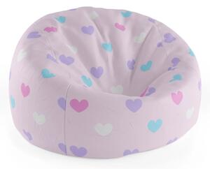 Sablio Sedací vak Cocoon Srdce vedle srdce - 75 x 45 x 35 cm