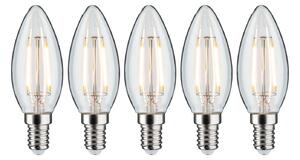 P 5092 Filament set LED svíčka E14 230V 5x2,6W 2700K čirá - PAULMANN