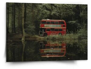 Sablio Obraz Červený patrový autobus - 150x110 cm