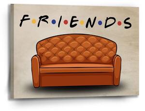 Sablio Obraz Seriál přátelé FRIENDS Gauč - 90x60 cm