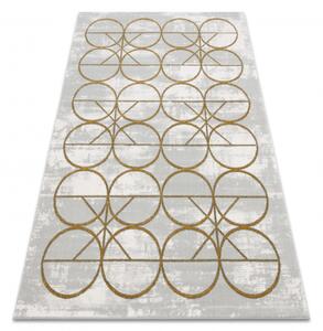 Koberec EMERALD výhradní 1010 glamour, stylový kruhovýy krém / zlato velikost 200x290 cm | krásné koberce cz