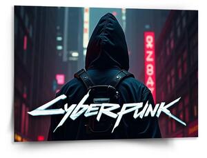 Sablio Obraz Cyberpunk 2077 Pohled do města - 150x110 cm