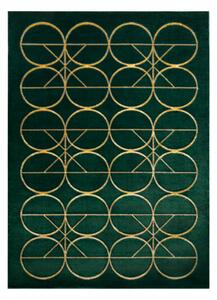 Koberec EMERALD výhradní 1010 glamour, stylový kruhovýy lahvově zelená / velikost 120x170 cm | krásné koberce cz
