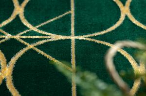 Koberec EMERALD výhradní 1010 glamour, stylový kruhovýy lahvově zelená / velikost 80x150 cm | krásné koberce cz