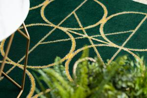 Koberec EMERALD výhradní 1010 glamour, stylový kruhovýy lahvově zelená / velikost 80x150 cm | krásné koberce cz