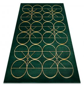 Dywany Luszczow Kusový koberec EMERALD EXCLUSIVE 1010 kruhy lahvově zelená / zlato Rozměr koberce: 80 x 150 cm
