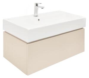 Koupelnová skříňka s umyvadlem SAT Feel 80x30x46 cm pískově béžová mat SATFEEL80BEU2B