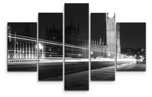 Sablio Obraz - 5-dílný Westminsterský palác - 125x90 cm