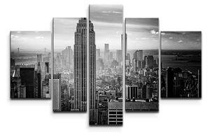 Sablio Obraz - 5-dílný Manhattan - 125x90 cm