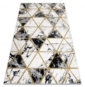 Dywany Luszczow Kusový koberec EMERALD EXCLUSIVE 1020 mramor, trojúhelníky černý / zlato Rozměr koberce: 120 x 170 cm