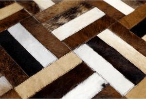 Luxusní koberec, pravá kůže, 120x180, KŮŽE TYP 2 Mdum