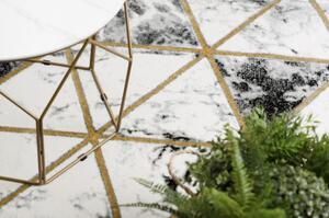 Koberec EMERALD výhradní 1020 glamour, stylový mramor, trojúhelníky č velikost 80x150 cm | krásné koberce cz