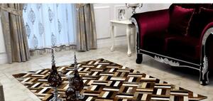 Luxusní koberec, pravá kůže, 140x200, KŮŽE TYP 2 Mdum