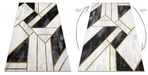 Koberec EMERALD výhradní 1015 glamour, stylový mramor, geometrický če velikost 80x150 cm | krásné koberce cz
