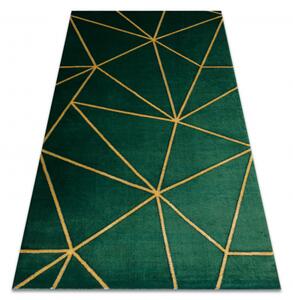 Dywany Luszczow Kusový koberec EMERALD EXCLUSIVE 1013 geometrický lahvově zelená / zlato Rozměr koberce: 140 x 190 cm