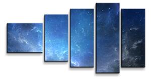 Sablio Obraz - 5-dílný Hvězdné nebe - 100x60 cm